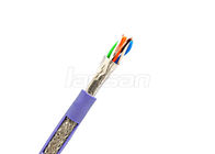 Customized 0.5mm CCA Cat5e Lan Cable 1000 Ft SFTP 24 Awg Shielded Cable