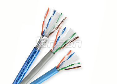 0.57mm Solid Copper FTP Cat6 Lan Cable Pass Fluke Per link Plenum Rated Cable