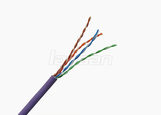 PVC PE BC 4 Pair Cat5e Cable 24AWG UTP Al Foil 0.58mm BC ETL HDPE